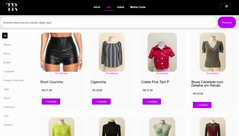 Trevisan Modas — loja em grade