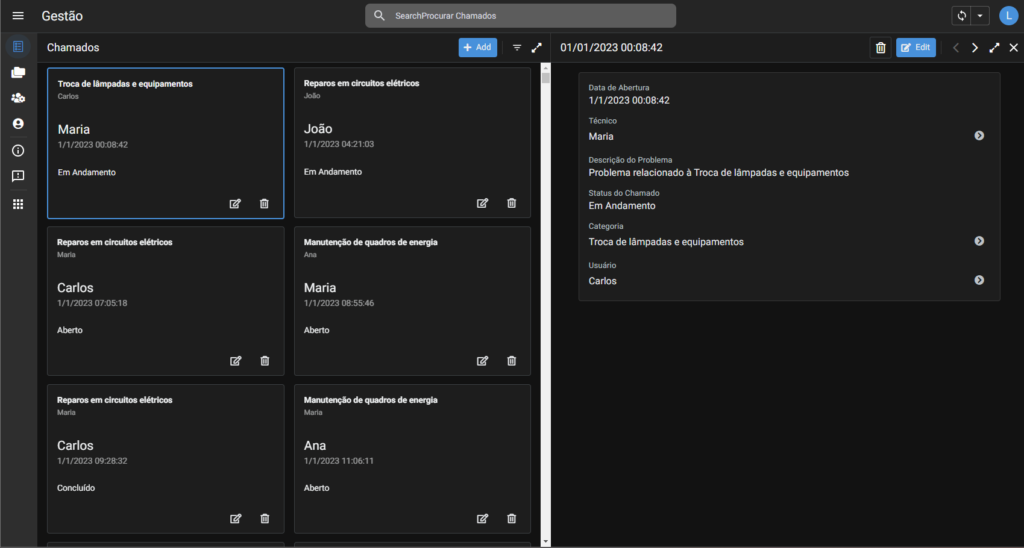 Sistema de Gestão de Chamados