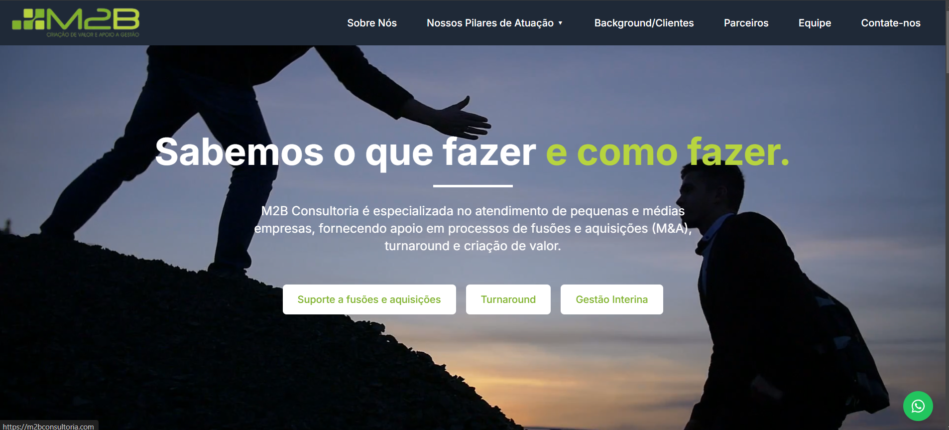 M2B Consultoria - Site Institucional